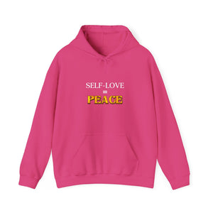 Self-Love = Peace hoodie - Zenfull Heart self love and healing affirmation apparel