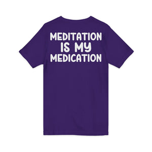 Highly Meditated v-neck shirt - Zenfull Heart self love and healing affirmation apparel
