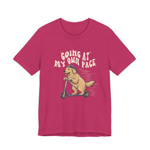 Going At My Own Pace | Dog t-shirt - Zenfull Heart self love and healing affirmation apparel