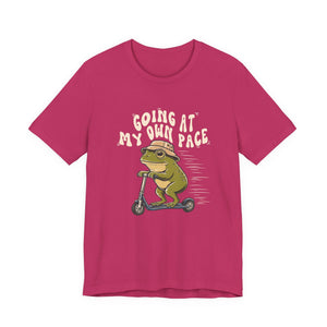 Going At My Own Pace | Frog t-shirt - Zenfull Heart self love and healing affirmation apparel