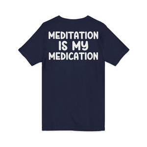 Highly Meditated v-neck shirt - Zenfull Heart self love and healing affirmation apparel