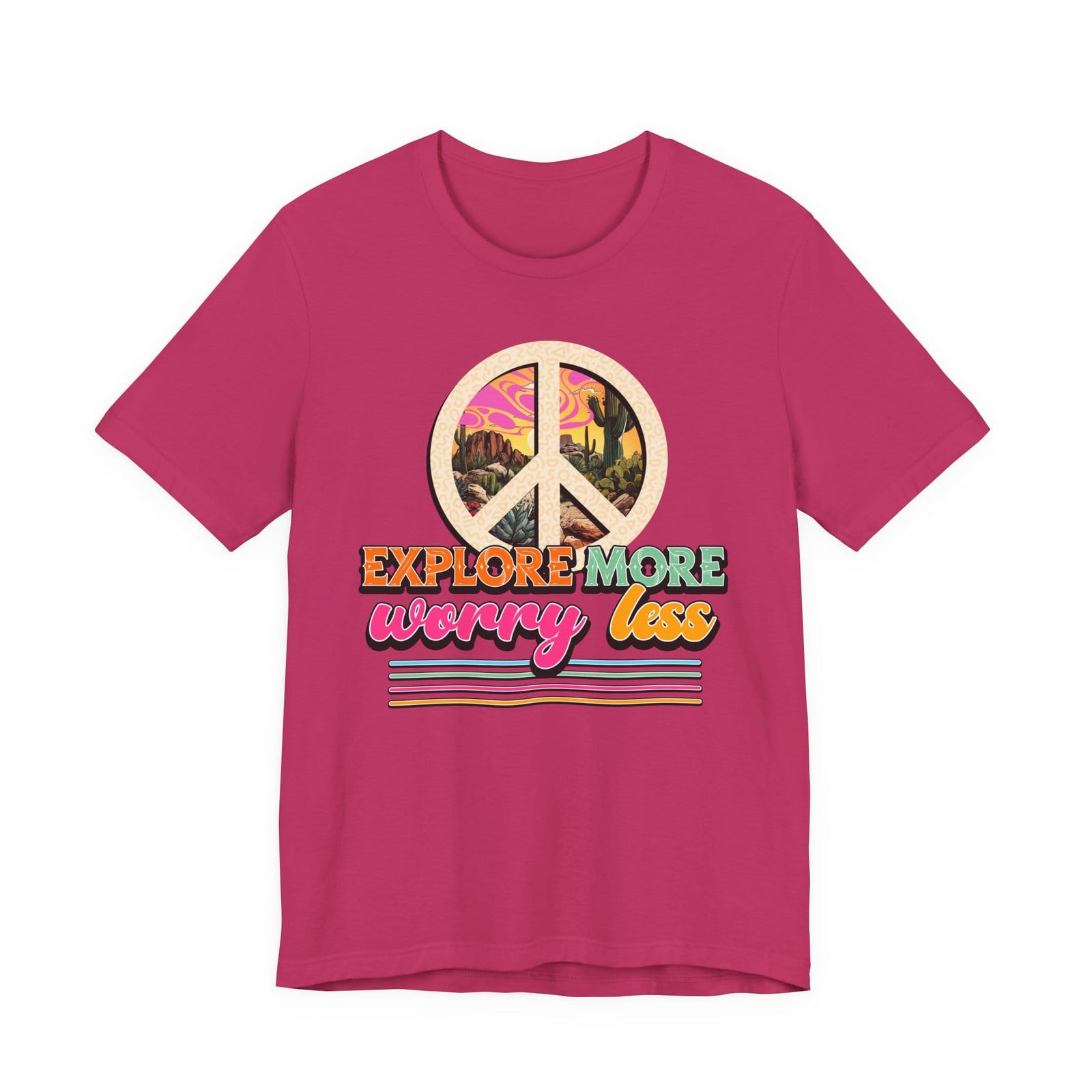 Explore More Worry Less t-shirt - Zenfull Heart self love and healing affirmation apparel
