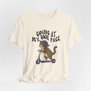 Going At My Own Pace | Cat t-shirt - Zenfull Heart self love and healing affirmation apparel