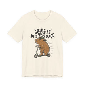 Going At My Own Pace | Capybara | Deluxe Tee