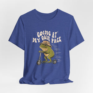 Going At My Own Pace | Frog | Deluxe Tee
