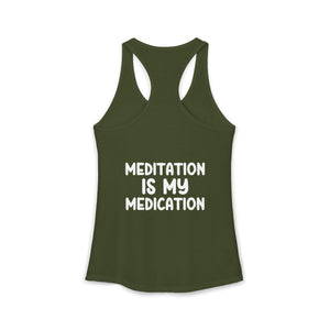 Highly Meditated tank top - Zenfull Heart self love and healing affirmation apparel