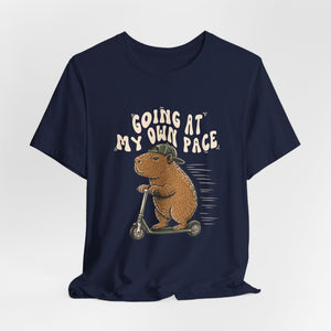 Going At My Own Pace | Capybara | Deluxe Tee