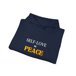 Self-Love = Peace hoodie - Zenfull Heart self love and healing affirmation apparel