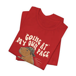 Going At My Own Pace | Capybara | Deluxe Tee