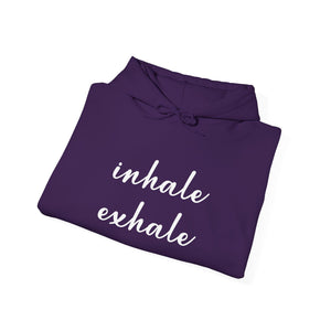 Inhale Exhale hoodie - Zenfull Heart self love and healing affirmation apparel