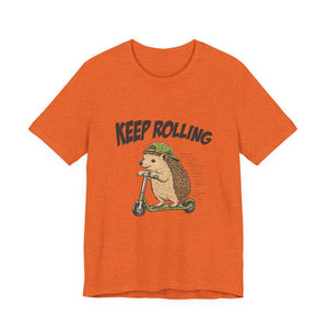 Keep Rolling | Hedgehog t-shirt - Zenfull Heart self love and healing affirmation apparel