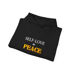 Self-Love = Peace hoodie - Zenfull Heart self love and healing affirmation apparel