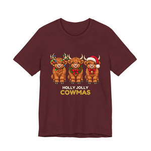 Holly Jolly Cowmas | Deluxe Tee