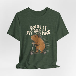 Going At My Own Pace | Capybara | Deluxe Tee