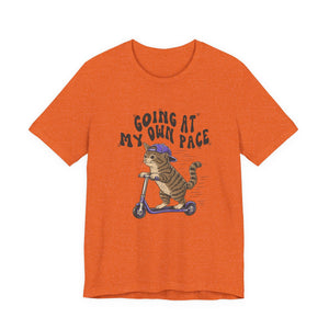 Going At My Own Pace | Cat t-shirt - Zenfull Heart self love and healing affirmation apparel