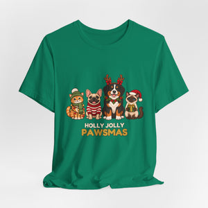 Holly Jolly Pawsmas | Deluxe Tee