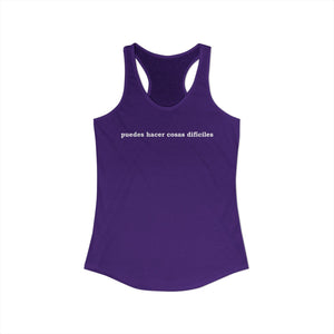 Puedes Hacer Cosas Difíciles | Racerback Tank