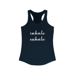 Inhale Exhale tank top - Zenfull Heart self love and healing affirmation apparel