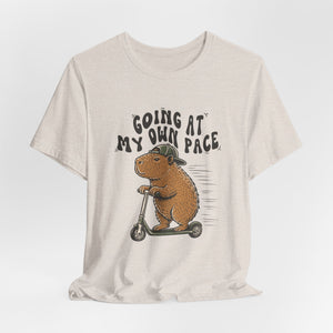 Going At My Own Pace | Capybara t-shirt - Zenfull Heart self love and healing affirmation apparel