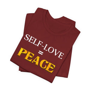 Self-Love = Peace t-shirt - Zenfull Heart self love and healing affirmation apparel