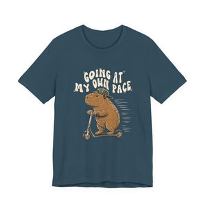 Going At My Own Pace | Capybara t-shirt - Zenfull Heart self love and healing affirmation apparel