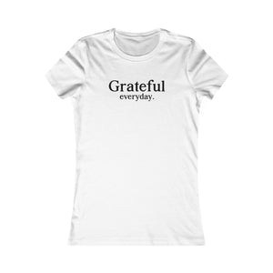 Grateful Everyday women's t-shirt - Zenfull Heart self love and healing affirmation apparel