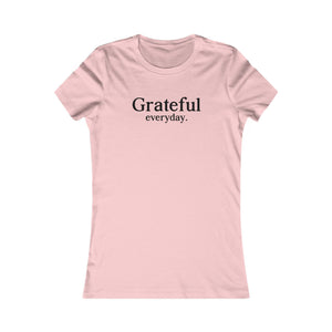 Grateful Everyday women's t-shirt - Zenfull Heart self love and healing affirmation apparel