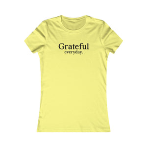 Grateful Everyday women's t-shirt - Zenfull Heart self love and healing affirmation apparel