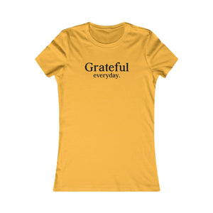 Grateful Everyday women's t-shirt - Zenfull Heart self love and healing affirmation apparel
