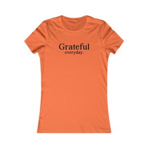 Grateful Everyday women's t-shirt - Zenfull Heart self love and healing affirmation apparel