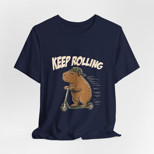 Keep Rolling | Capybara | Deluxe Tee