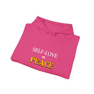 Self-Love = Peace hoodie - Zenfull Heart self love and healing affirmation apparel
