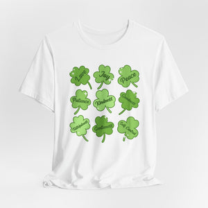 9 Clovers | Deluxe White Tee