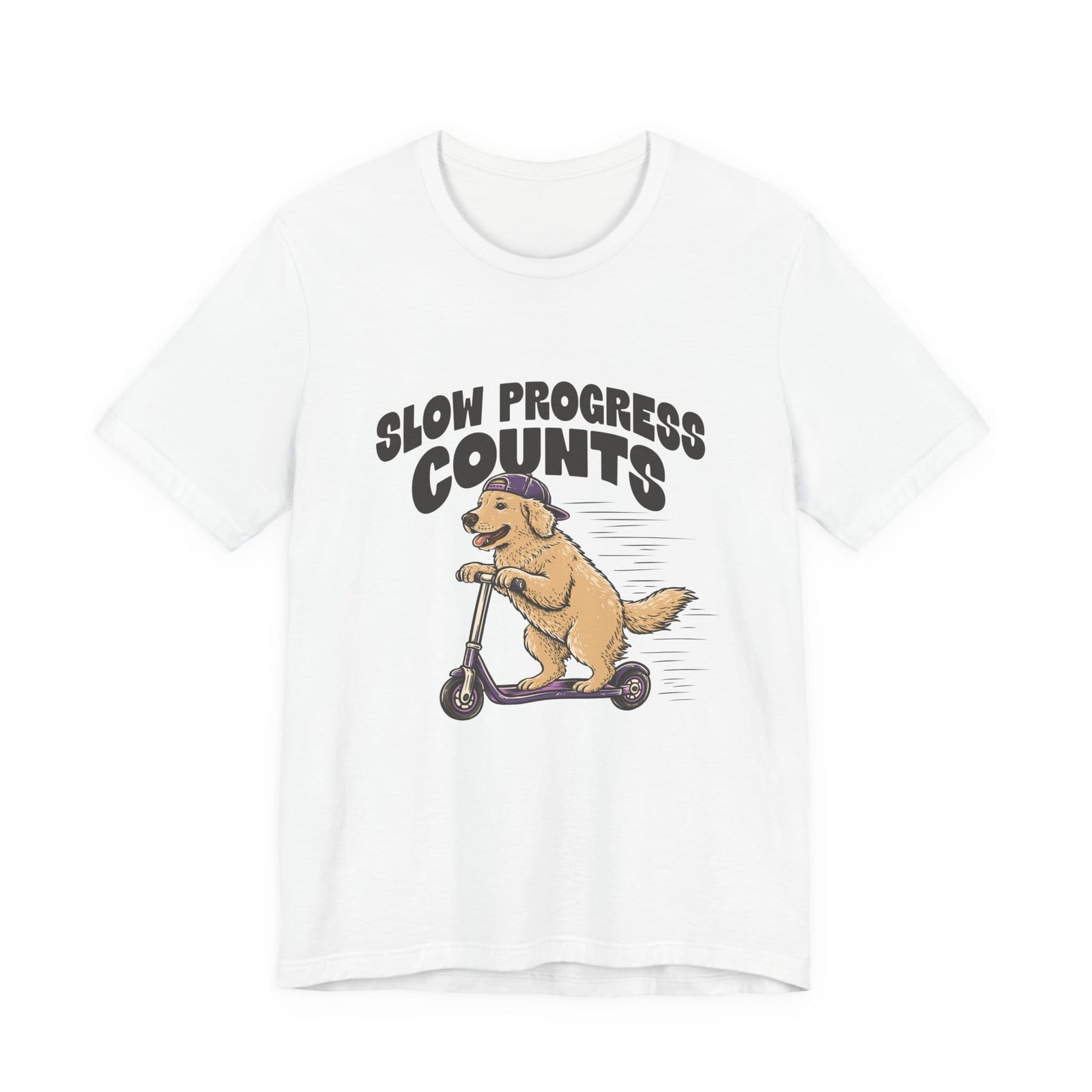 Slow Progress Counts | Dog t-shirt - Zenfull Heart self love and healing affirmation apparel