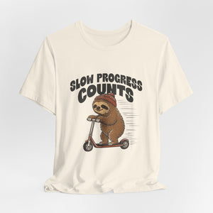Slow Progress Counts | Sloth | Deluxe Tee