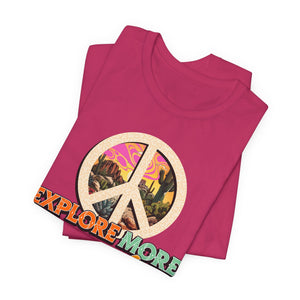 Explore More Worry Less t-shirt - Zenfull Heart self love and healing affirmation apparel