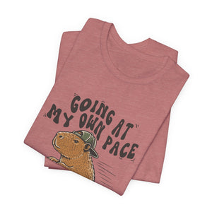 Going At My Own Pace | Capybara | Deluxe Tee