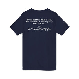 You Are Enough | Dear Person Behind Me v-neck shirt - Zenfull Heart self love and healing affirmation apparel