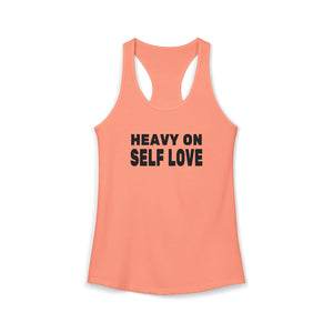 Heavy On Self Love tank top - Zenfull Heart self love and healing affirmation apparel