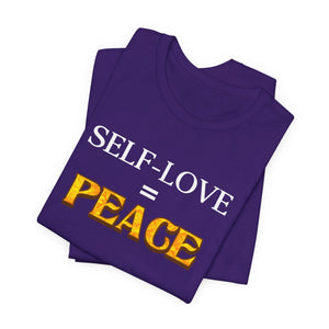 Self-Love = Peace t-shirt - Zenfull Heart self love and healing affirmation apparel