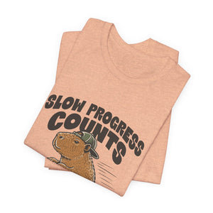 Slow Progress Counts | Capybara | Deluxe Tee