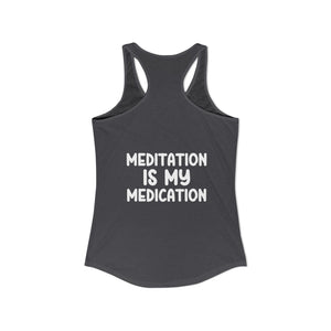 Highly Meditated tank top - Zenfull Heart self love and healing affirmation apparel