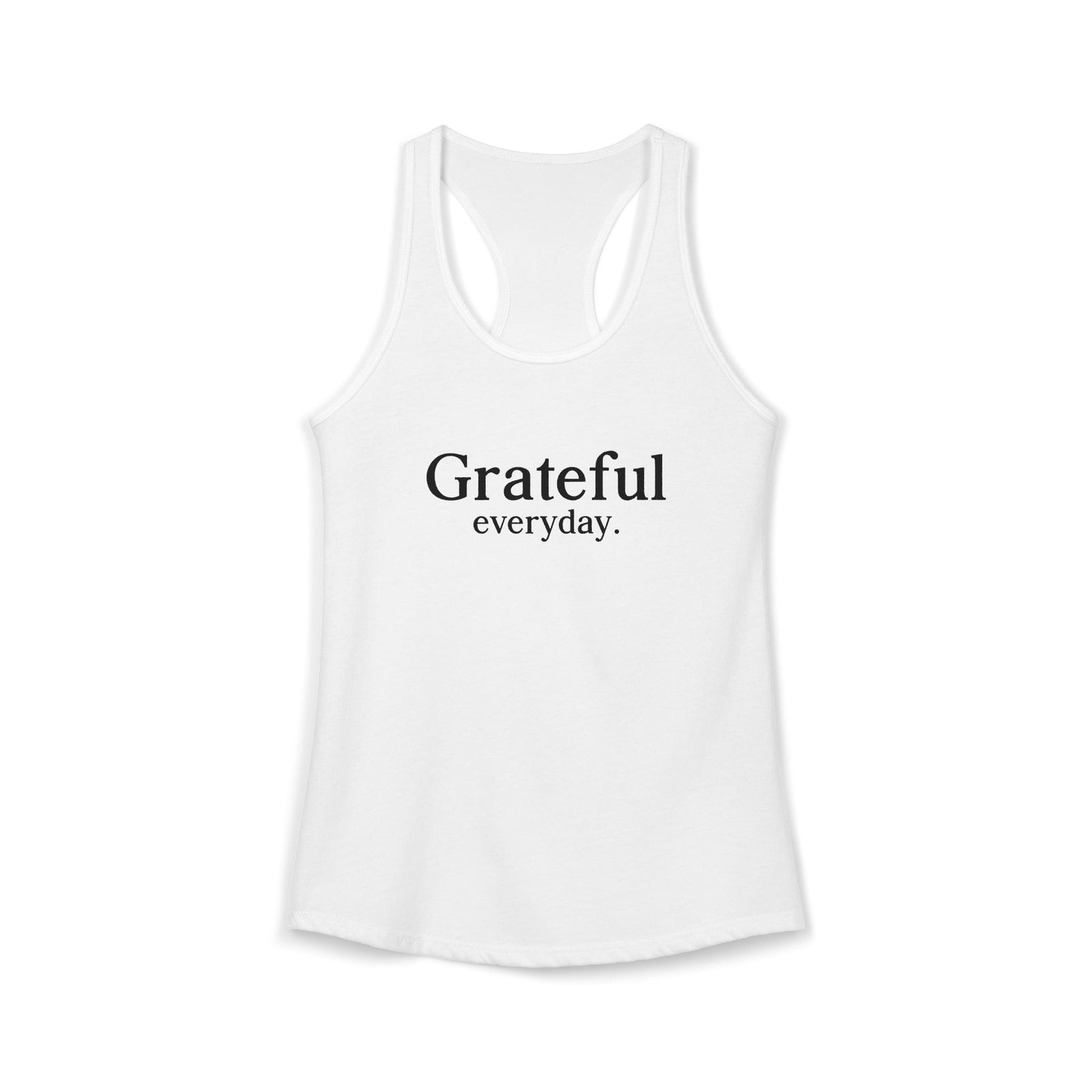 Grateful Everyday tank top - Zenfull Heart self love and healing affirmation apparel
