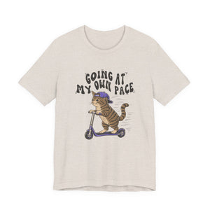 Going At My Own Pace | Cat t-shirt - Zenfull Heart self love and healing affirmation apparel
