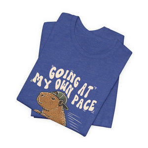 Going At My Own Pace | Capybara | Deluxe Tee