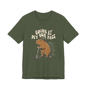 Going At My Own Pace | Capybara t-shirt - Zenfull Heart self love and healing affirmation apparel