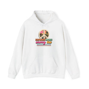 Explore More Worry Less adventure affirmation hoodie