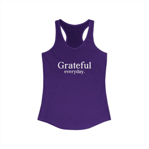 Grateful Everyday tank top - Zenfull Heart self love and healing affirmation apparel