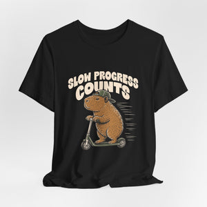 Slow Progress Counts | Capybara | Deluxe Tee