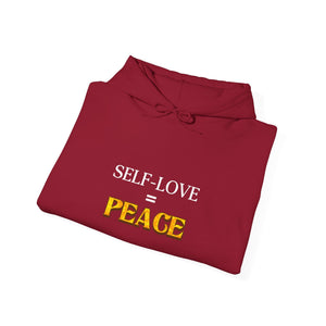 Self-Love = Peace hoodie - Zenfull Heart self love and healing affirmation apparel